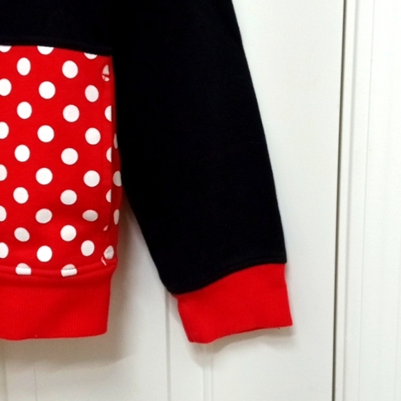 Disney/Kids/Minnie Mouse Hoodie/Color Black and Red/Size:XL - Picture 8 of 11